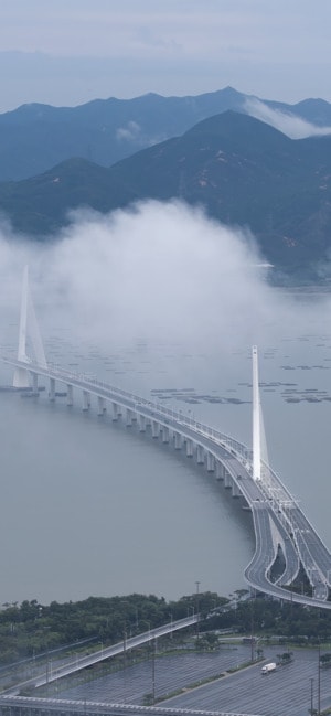 风光-深圳湾大桥-深圳-桥梁-香港 图片素材