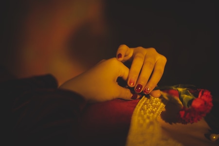 人像-写真-美女-复古-妆面 图片素材