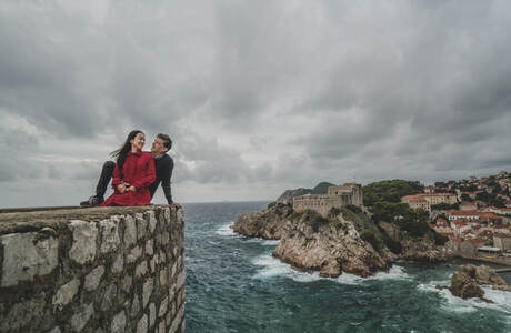我要上封面-旅行-克罗地亚-杜布罗夫尼克-男性 图片素材