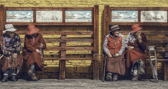旅行-藏民-老人-拉萨-人文 图片素材