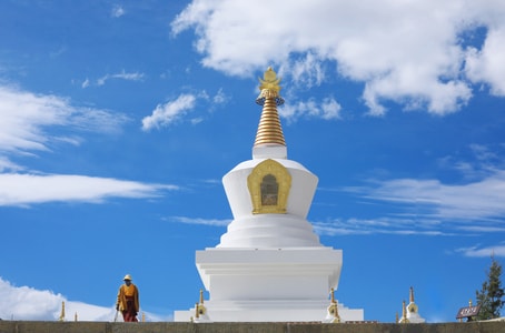 旅行-塔-佛塔-宗教-白塔 图片素材