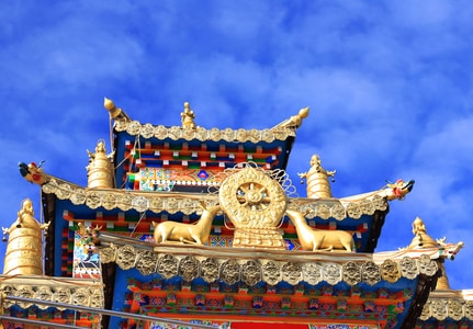 旅行-风光-金顶-古建筑-建筑 图片素材