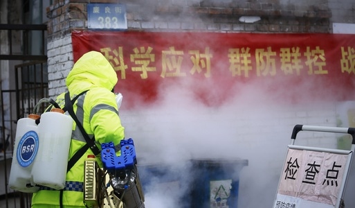 疫情-纪实-武汉加油-消毒人员-防疫人员 图片素材