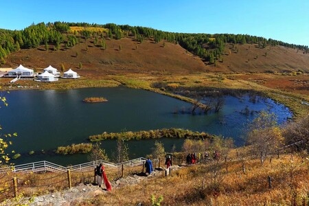 风景-旅行-阿尔山秋色-风景-湖 图片素材
