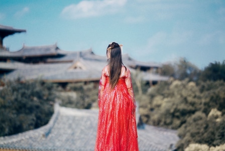 唐城-汉服-小姐姐-人像-女性 图片素材