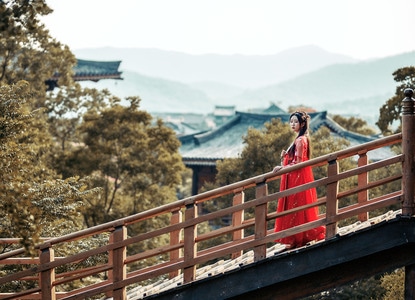 唐城-汉服-小姐姐-人像-女性 图片素材