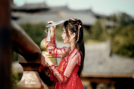 唐城-汉服-小姐姐-人像-女性 图片素材