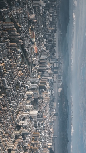 城市天际线-城市风光-温州航拍-风光-城市 图片素材