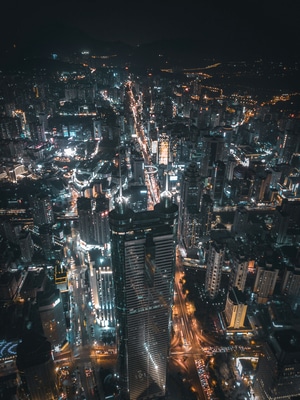 我要上封面-建筑-城市-夜景-航拍 图片素材