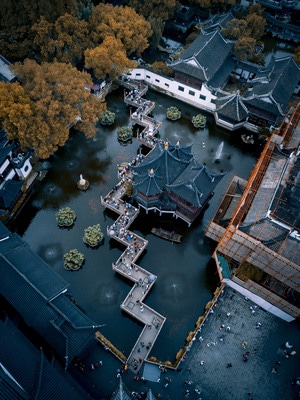 旅行-上海-豫园-豫园-古建筑 图片素材