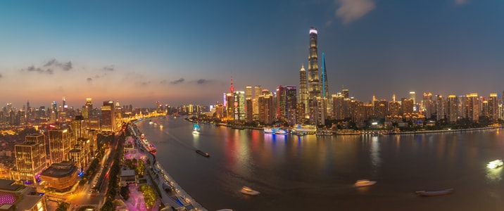 陆家嘴-东方明珠-英迪格-上海中心-金茂大厦 图片素材