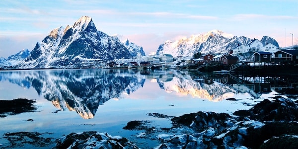 风景-雪山-旅行-挪威-风景 图片素材