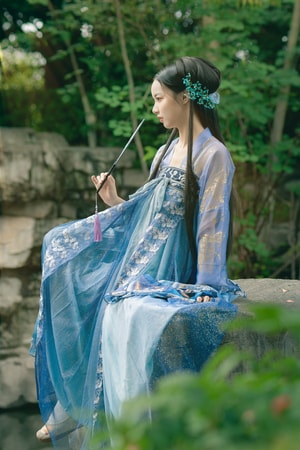 人像-汉服-石榴湾-美女-女性 图片素材
