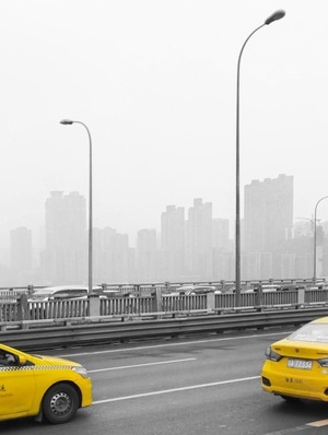 重庆-街拍-小黄车-出租车-旅行 图片素材