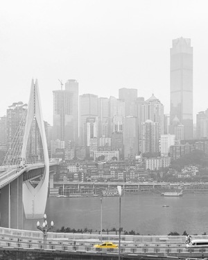 重庆-街拍-小黄车-出租车-旅行 图片素材