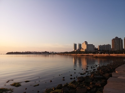 旅行-烟台-日出-大海-海上日出 图片素材