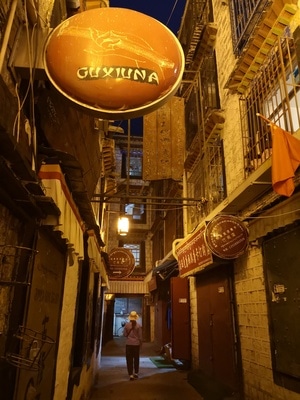 7日打卡挑战-手机摄影-夜-拉萨-旅行 图片素材