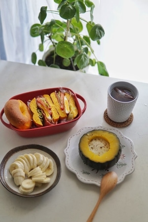 美食-水果-面包-健康早餐-家庭餐 图片素材