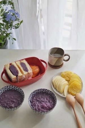 健康美食-自然-家庭餐-面包-健康早餐 图片素材