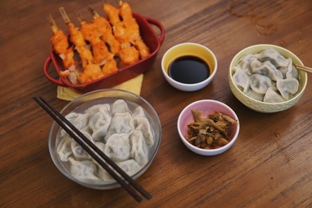 美食-饺子-午饭-自制-美食 图片素材