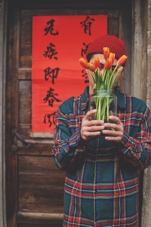 疫情防控中的新年-年味-新春-植物-色彩 图片素材