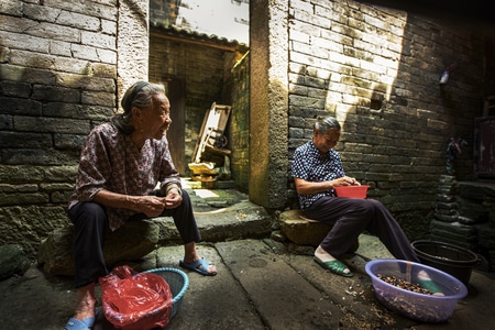 喜悦-甜蜜生活-女人-女性-老妪 图片素材