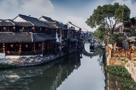 西塘古镇-旅游胜地-风景-西塘古镇-河流 图片素材