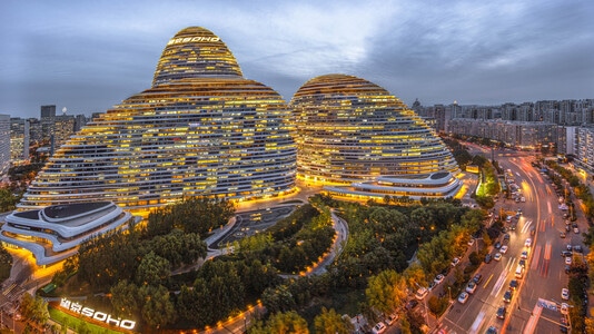 看你的城市-夜景-索尼-北京-望京 图片素材