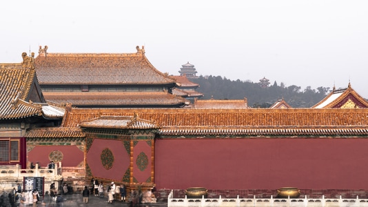 晚霞-索尼-北京-秋-建筑 图片素材