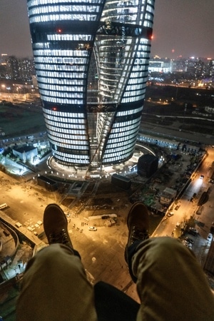 我的2019-北京-晚霞-人像-丽泽soho 图片素材