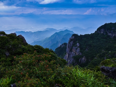 括苍山-浙江-临海-云海-括苍山 图片素材
