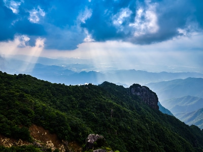 括苍山-浙江-临海-云海-括苍山 图片素材
