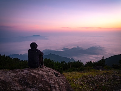 括苍山-浙江-临海-云海-括苍山 图片素材