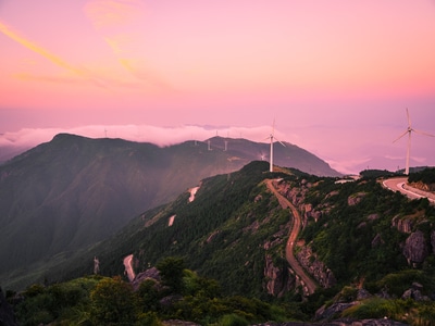 括苍山-浙江-临海-云海-括苍山 图片素材