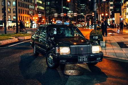 日本-纪实-人文-出租车-大阪 图片素材