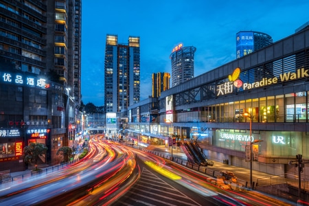 城市色彩-色彩-重庆-日系-梦幻 图片素材