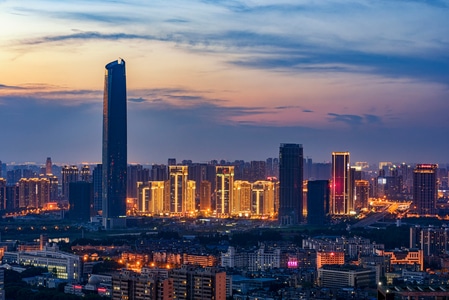 武汉-建筑-魔幻现实主义-超现实主义-金融区 图片素材