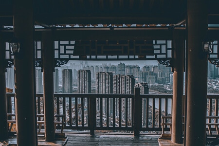 旅行-风光-光影-你好2020-楼房 图片素材