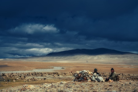 西藏-旅行(●°u°●)​-」-风景-石堆 图片素材