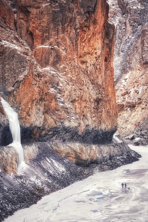 旅行(●°u°●)​-」-赞斯卡冰河-岩石-石壁 图片素材