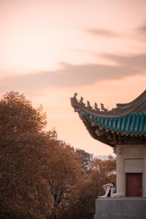 武汉-风光-武汉大学-风景-仿古建筑 图片素材