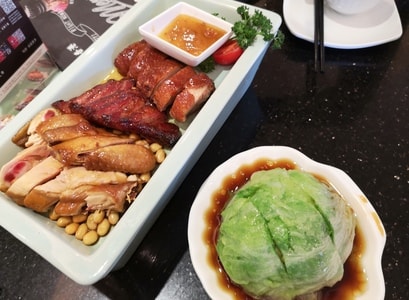 美食-珞寂朵-虾饺-菠萝炒饭-烧腊 图片素材