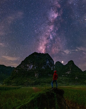 夜色-广西-星空-银河-隆安 图片素材