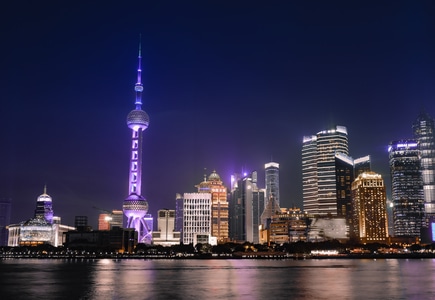 夜景-建筑-现代-长曝光-慢快门 图片素材