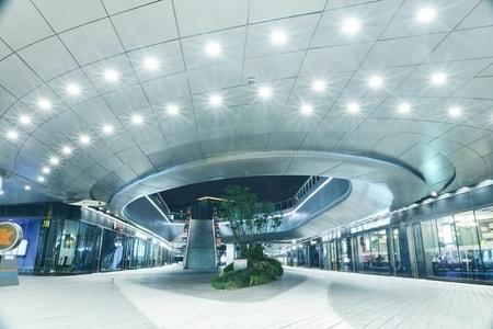 夜晚-风光-建筑-走梯-建筑 图片素材