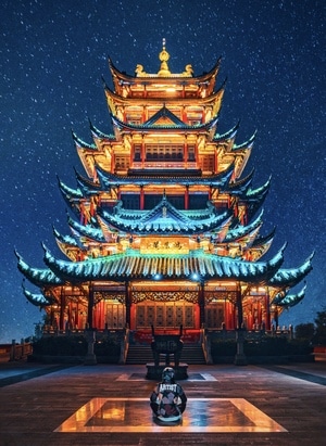 夜景-长曝光-星星-风光-旅行 图片素材