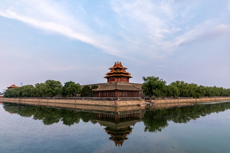 风光-旅拍-故宫-倒影-角楼 图片素材