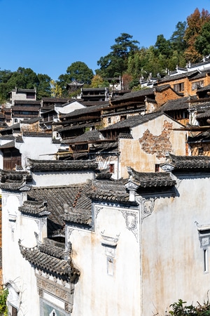 旅拍-风光-宅家-古村落-马头墙 图片素材