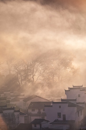 自然-风光-日出-晨雾-旅拍 图片素材