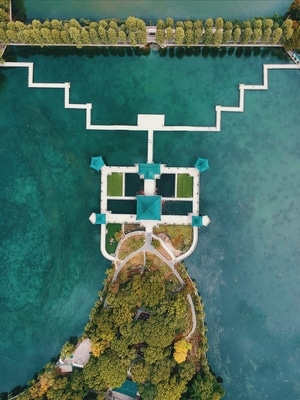 风光-航拍-古建筑-色彩-湖泊 图片素材